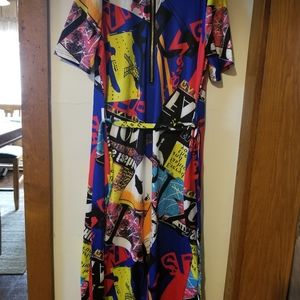 New Colorful Dress with Belt